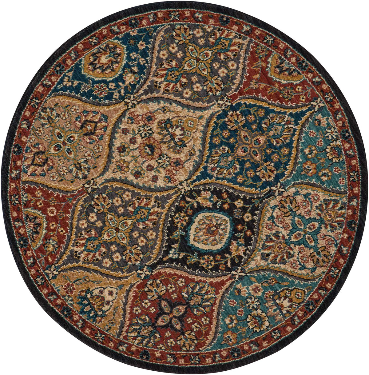 Nourison 2020 NR203 Multicolor Rug - Round