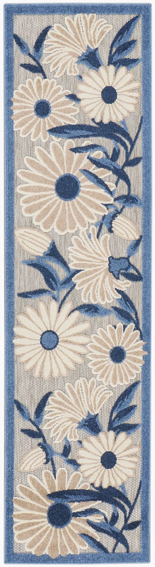 Aloha ALH33 Blue Grey Rug - Runner