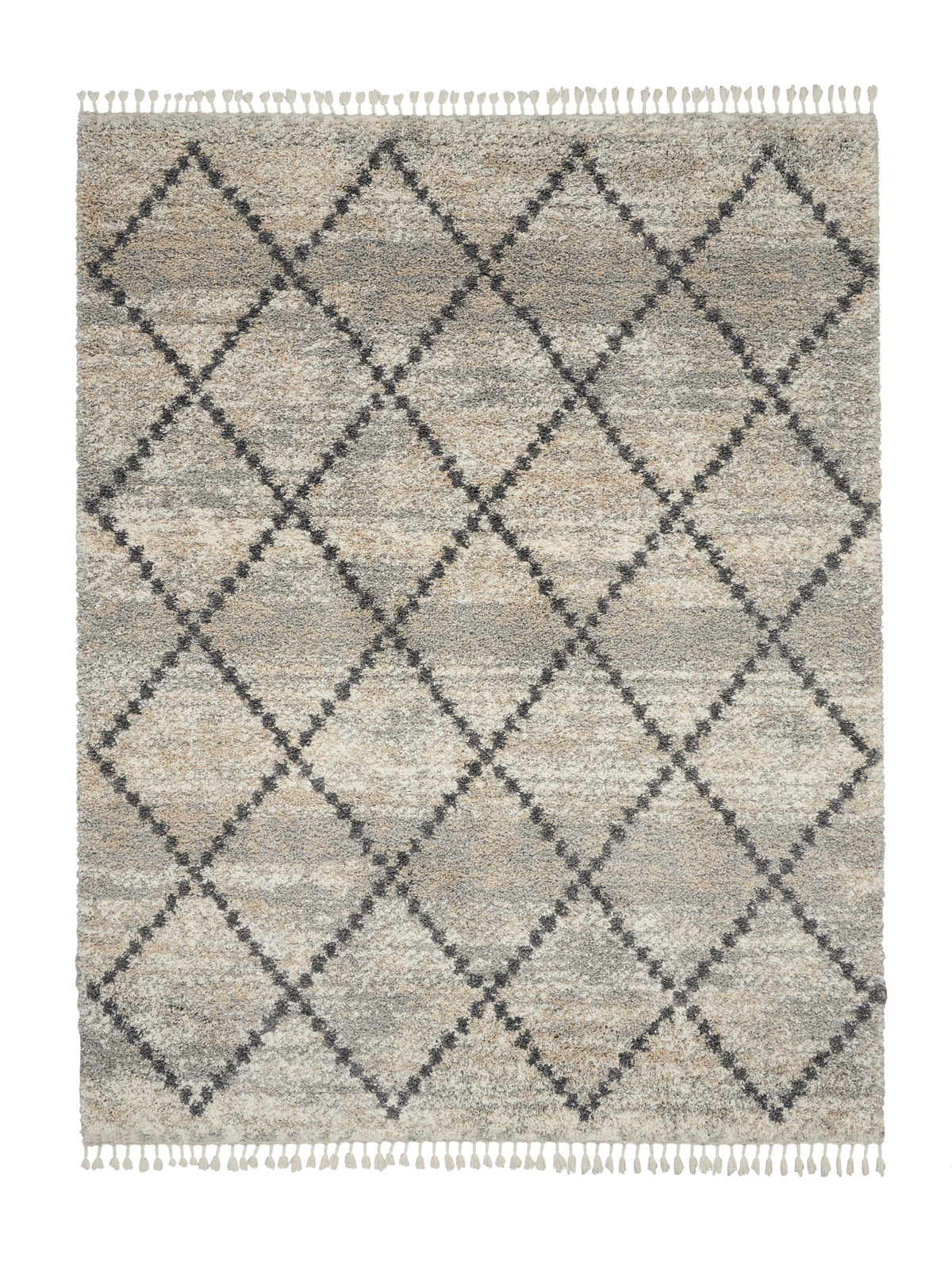 Oslo Shag OSL01 Silver Grey Rug - Rectangle