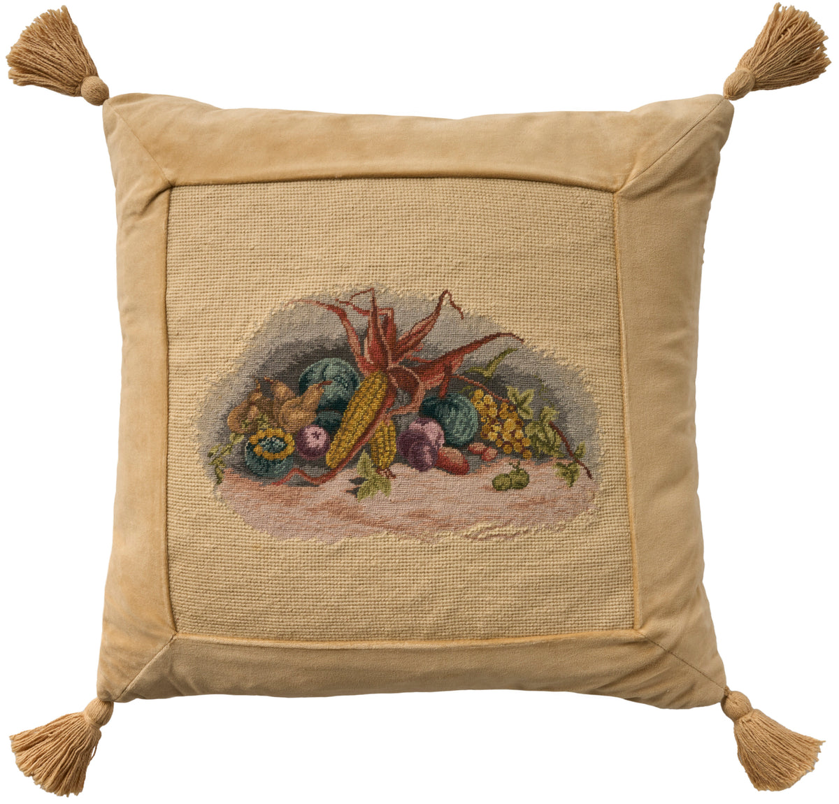 Vintage Pillow V6070 Cream 20" x 20" Throw Pillows