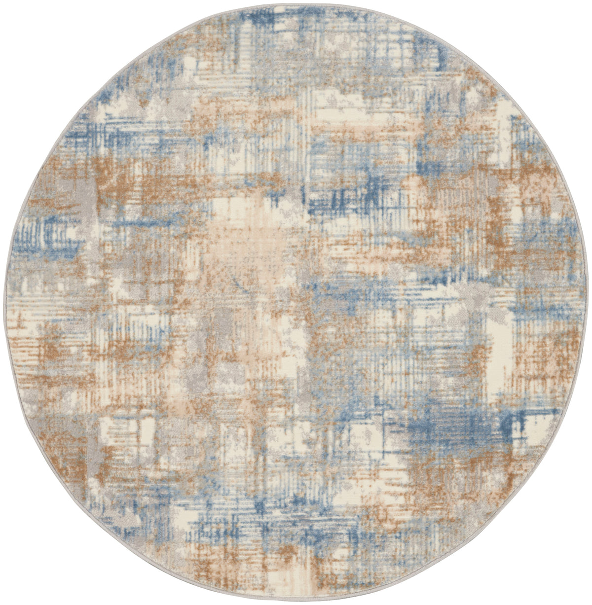CK950 Rush CK951 Blue Beige Rug - Round