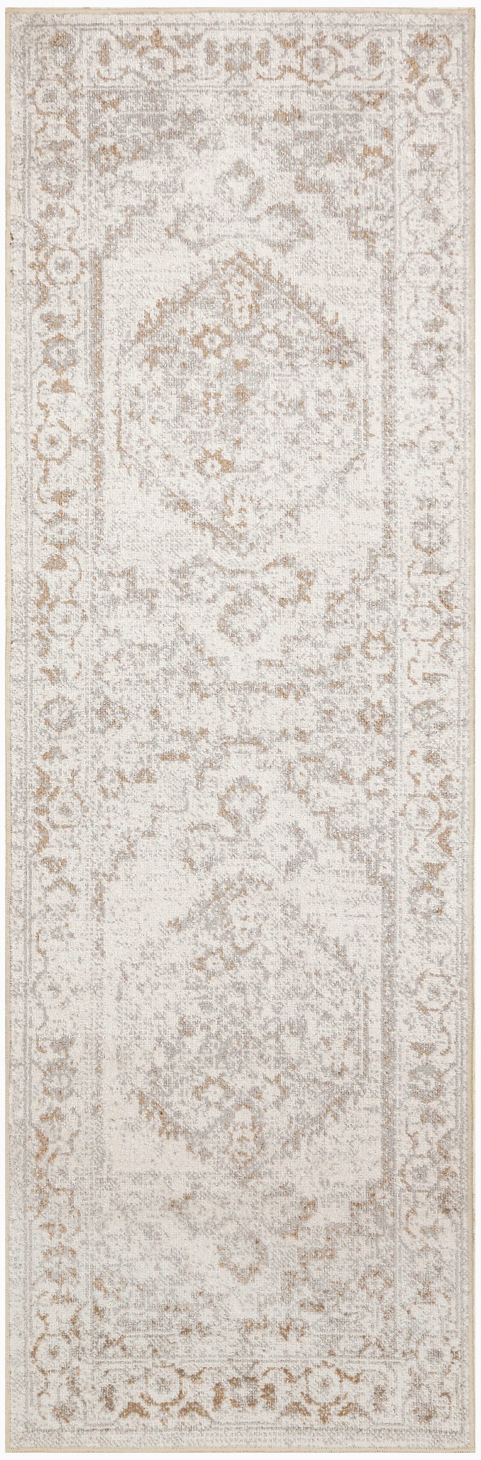 Astra Machine Washable ASW11 Grey Rug - Runner
