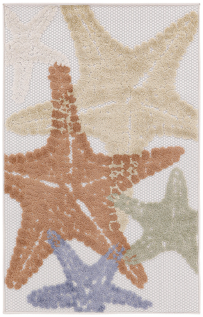 Aloha ALH28 Ivory Multicolor Rug - Rectangle