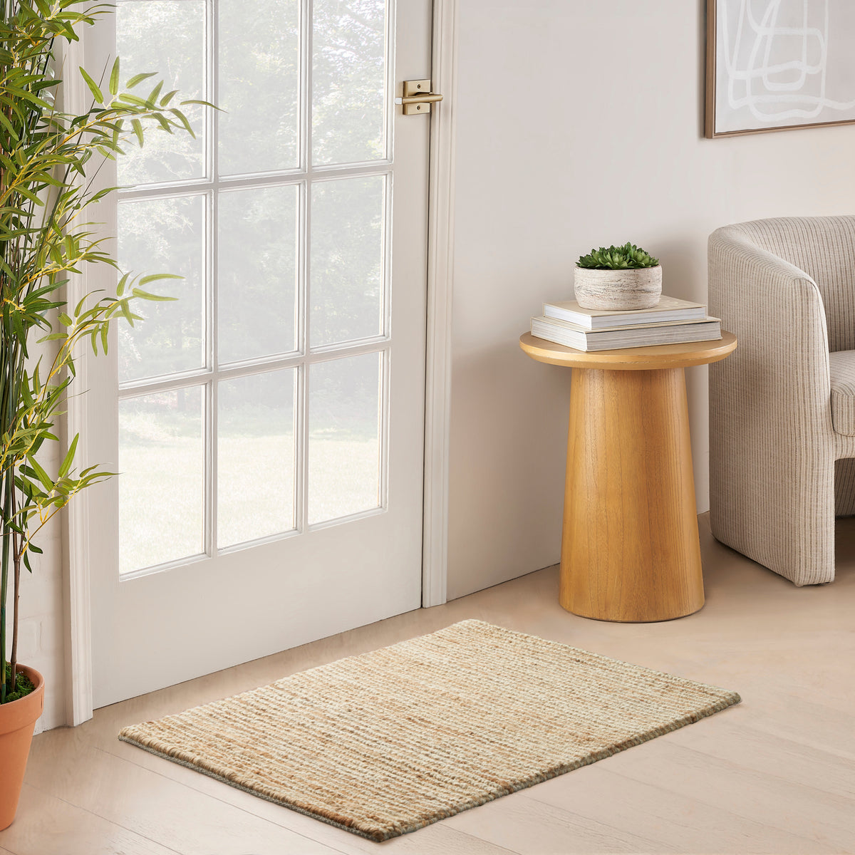 Pure Cord COD01 Ivory Natural Rug - room scene