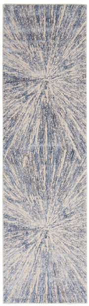 Silky Textures SLY05 Blue Grey Rug - Runner