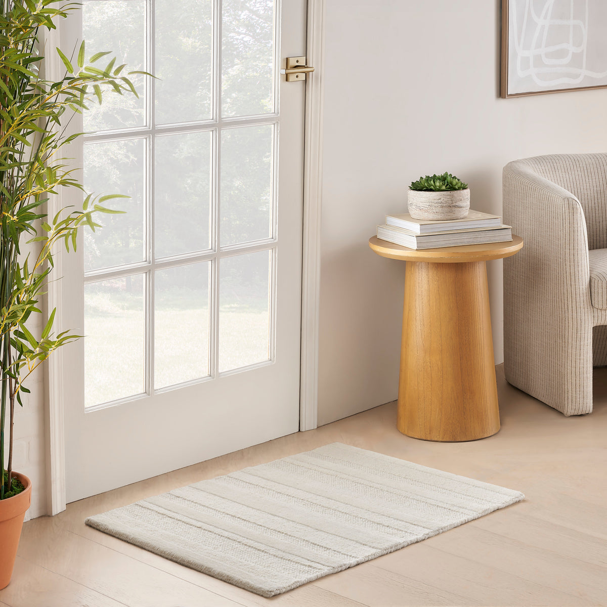 Pure Multi Weave MTW01 Ivory Rug - room scene