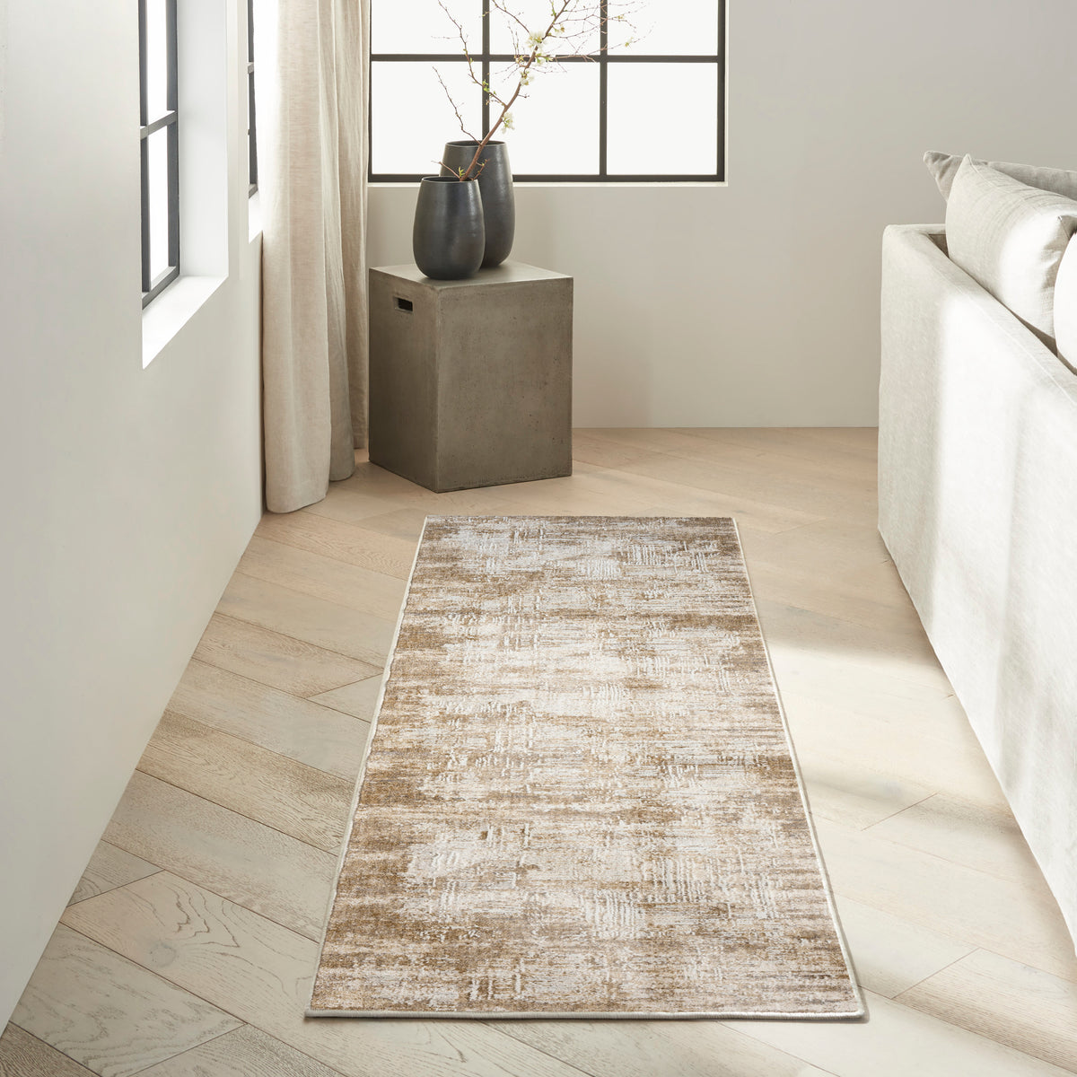 CK078 Summit SUM02 Mocha Ivory Rug - room scene