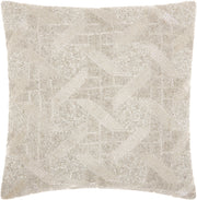 Sofia E0024 Silver 18" x 18" Throw Pillows