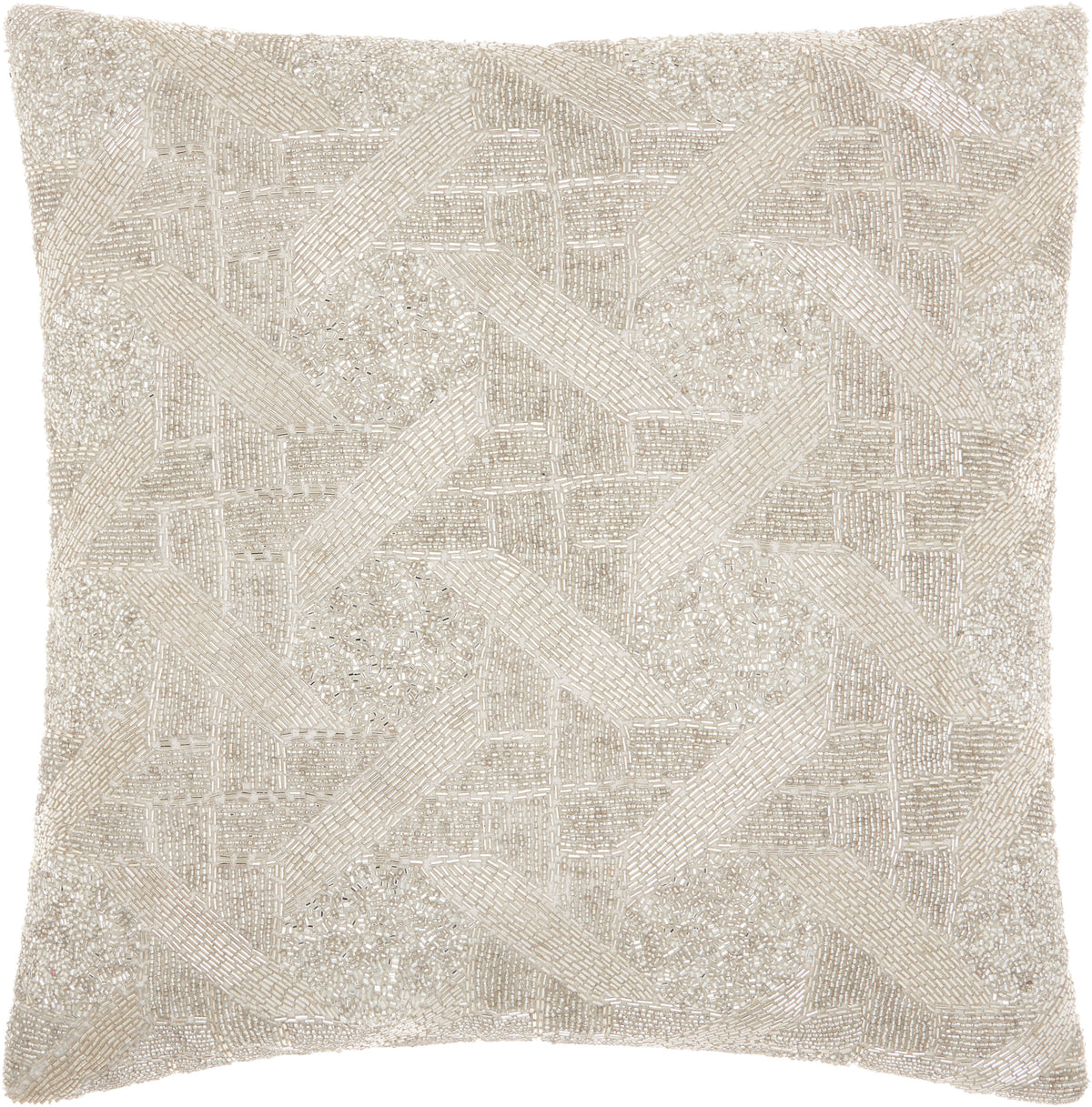 Sofia E0024 Silver 18" x 18" Throw Pillows