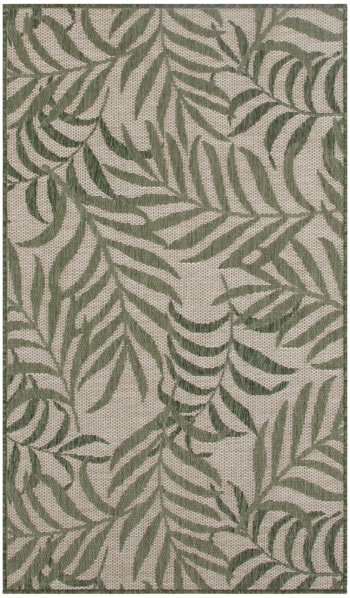 Garden Oasis GOA01 Ivory Green Rug - Rectangle