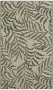 Garden Oasis GOA01 Ivory Green Rug - Rectangle