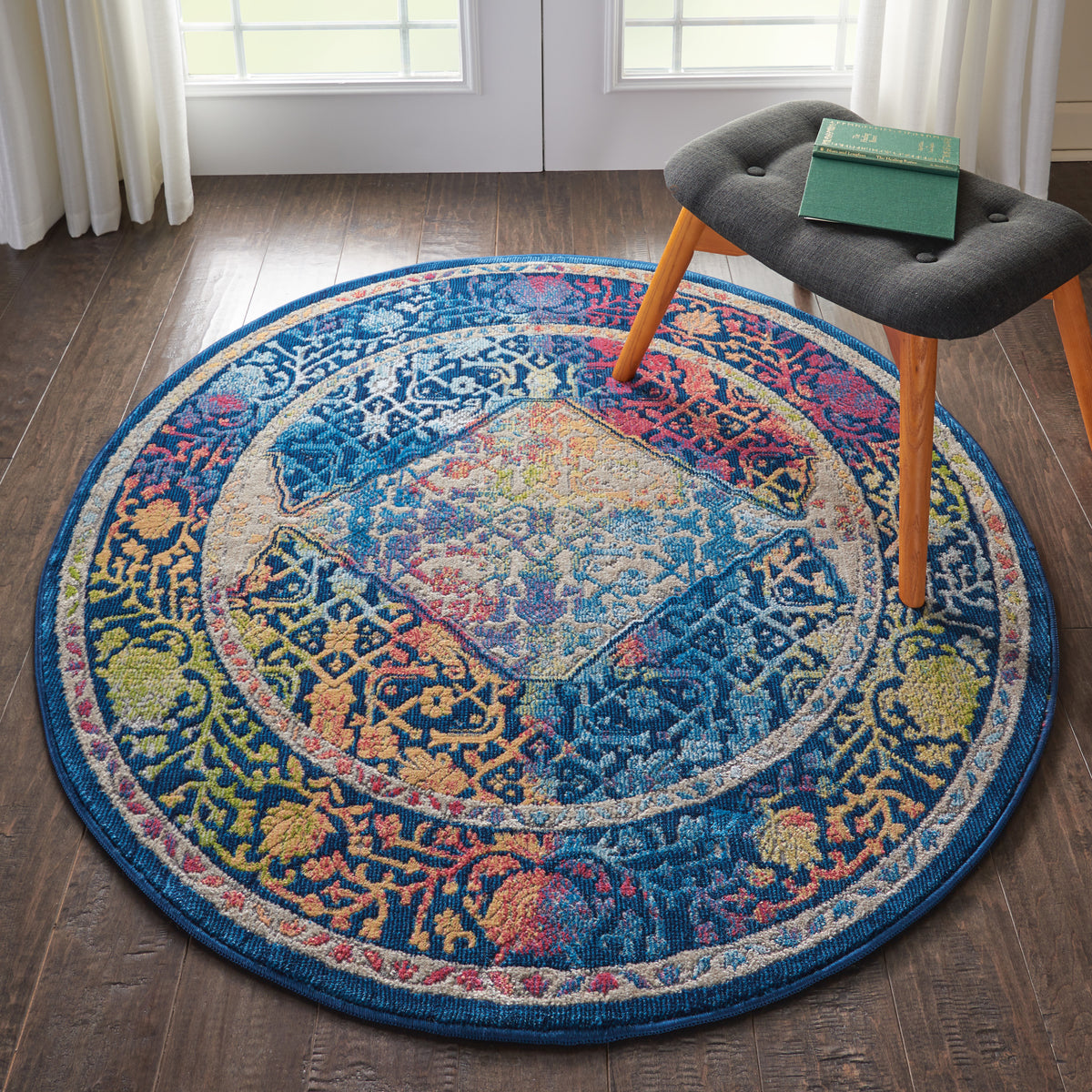 Ankara Global ANR04 Blue Multicolor Rug - room scene