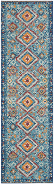 Passion PSN47 Blue Multicolor Rug - Runner