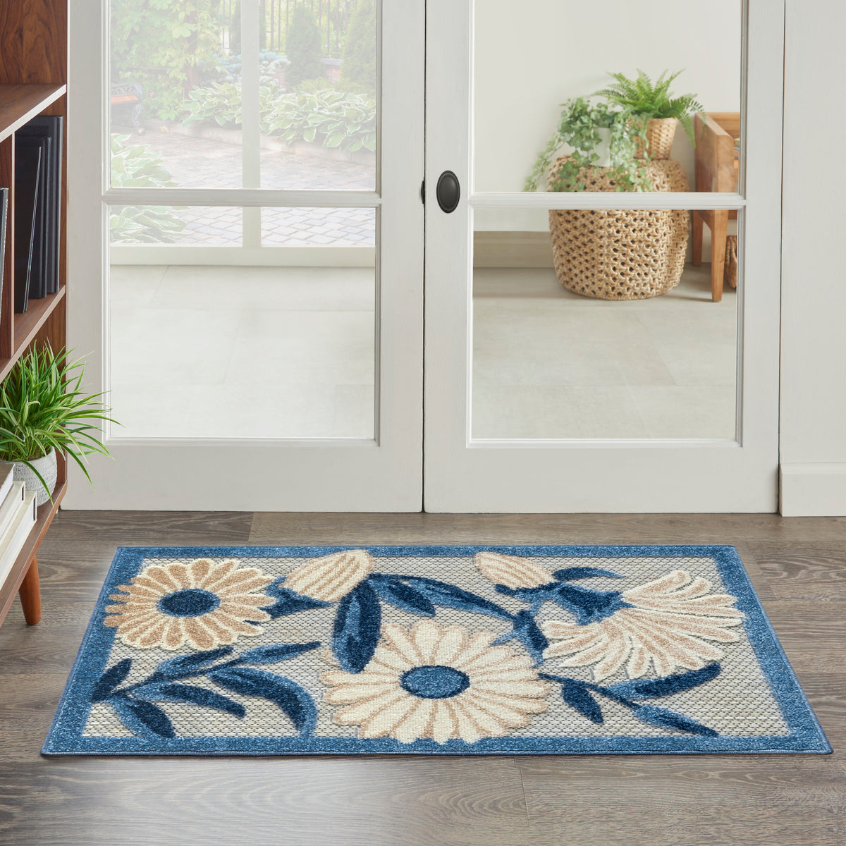 Aloha ALH33 Blue Grey Rug - room scene