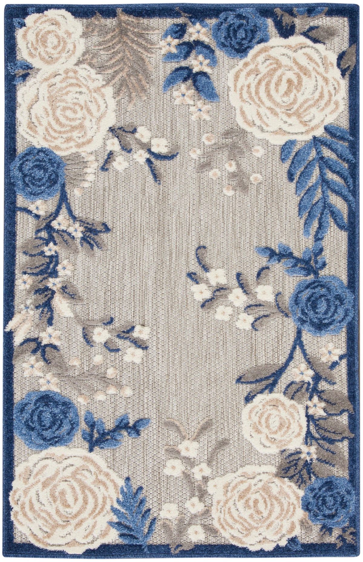 Aloha ALH32 Blue Grey Rug - Rectangle