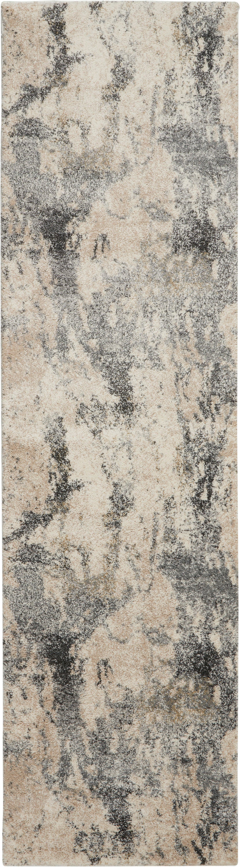 Fusion FSS16 Cream Grey Rug - Runner