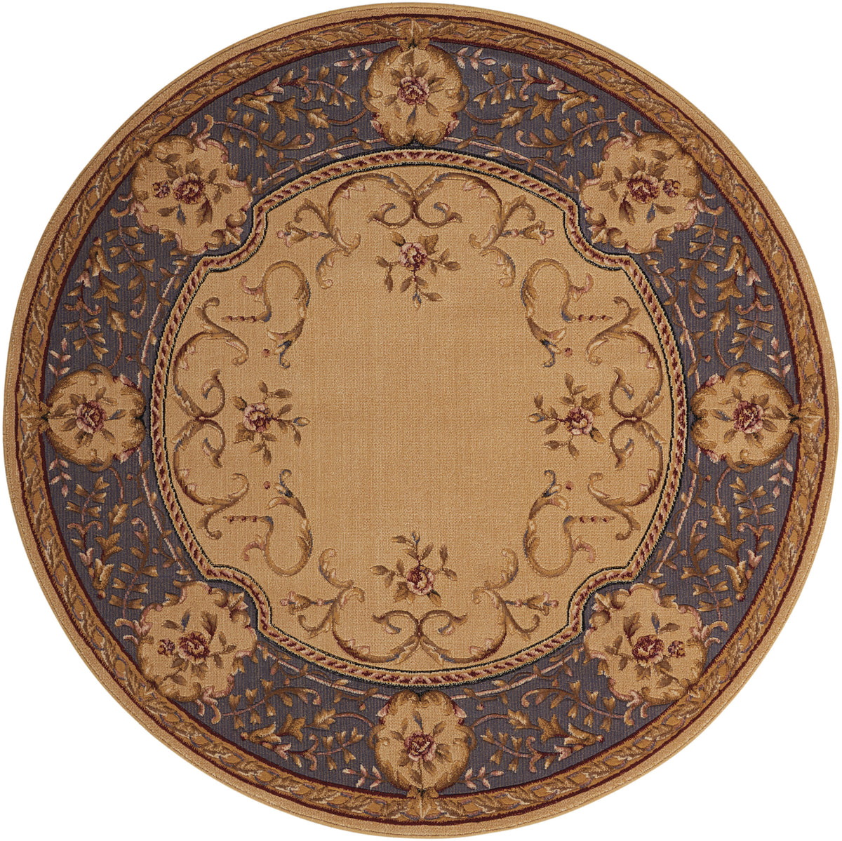 Ashton House AS30 Beige Rug - Round