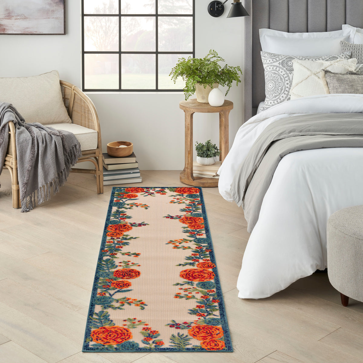 Aloha ALH32 Ivory Multicolor Rug - room scene