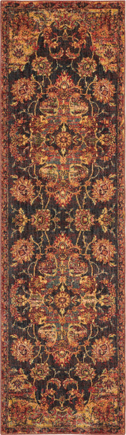 Jewel JEL01 Ember Red Rug - Runner
