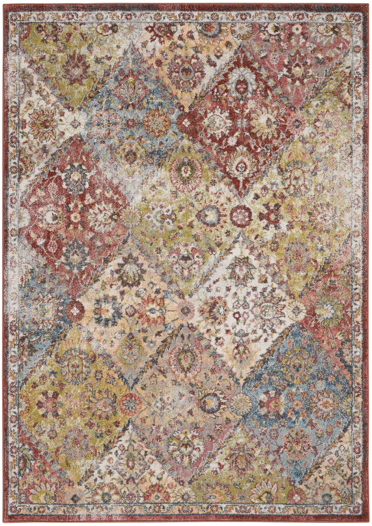 Soraya SOR01 Terracotta Multicolor Rug - Rectangle