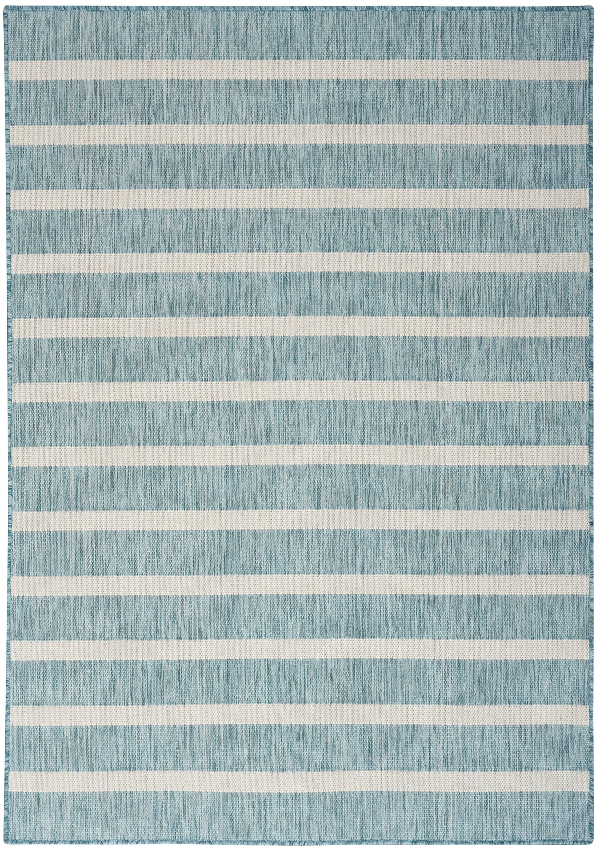 Positano POS03 Aqua Ivory Rug - Rectangle