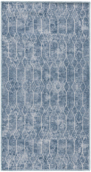 New Concept Washables SR107 Blue Rug - Rectangle