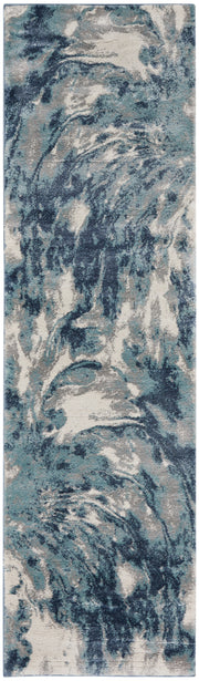 American Manor AMR03 Blue Ivory Rug - Runner