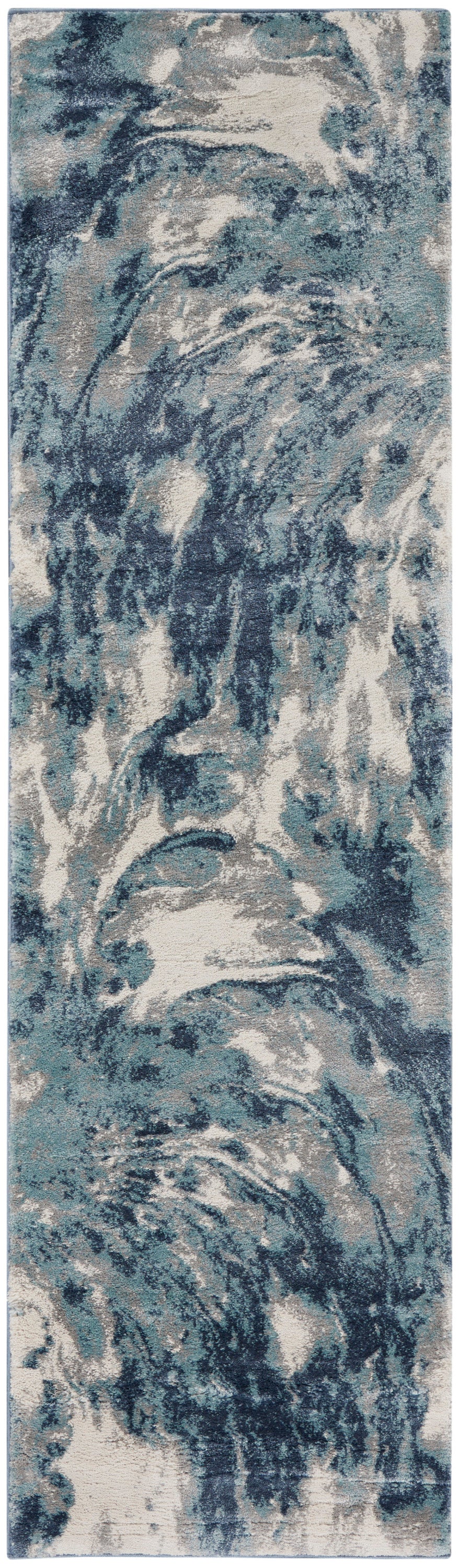 American Manor AMR03 Blue Ivory Rug - Runner
