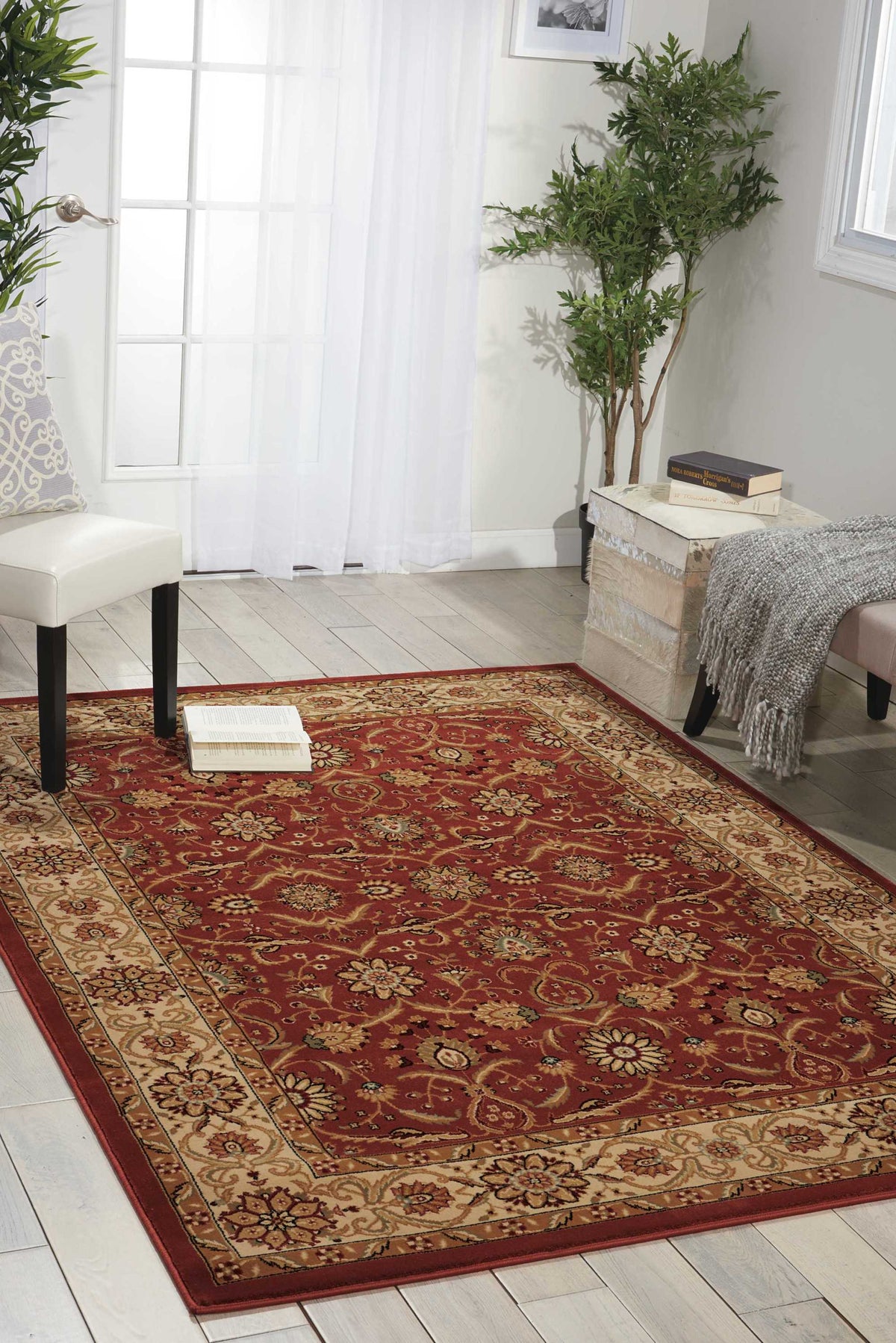 Persian Crown PC001 Brick Rug - room scene