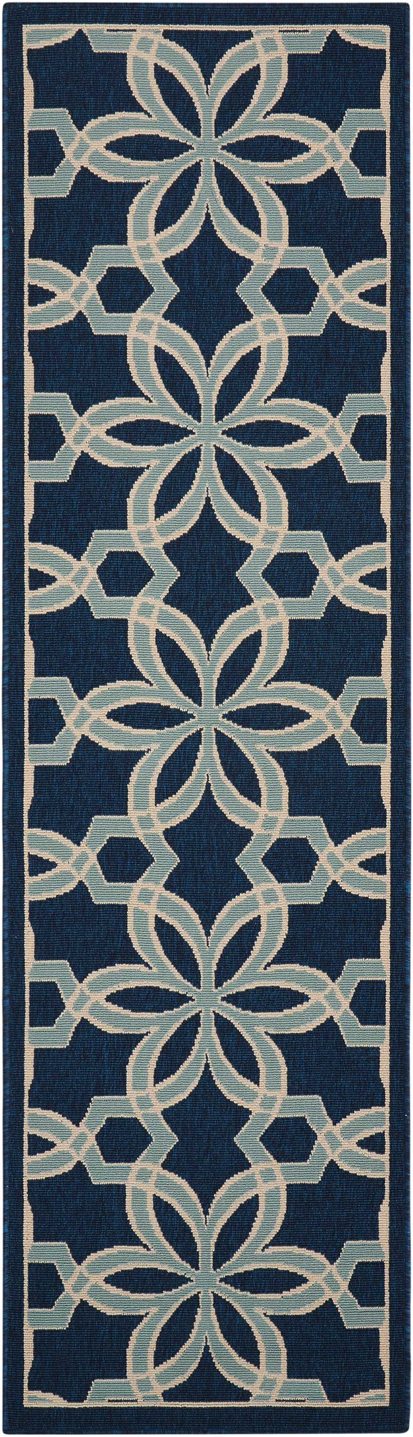 Caribbean CRB05 Navy Rug - Runner
