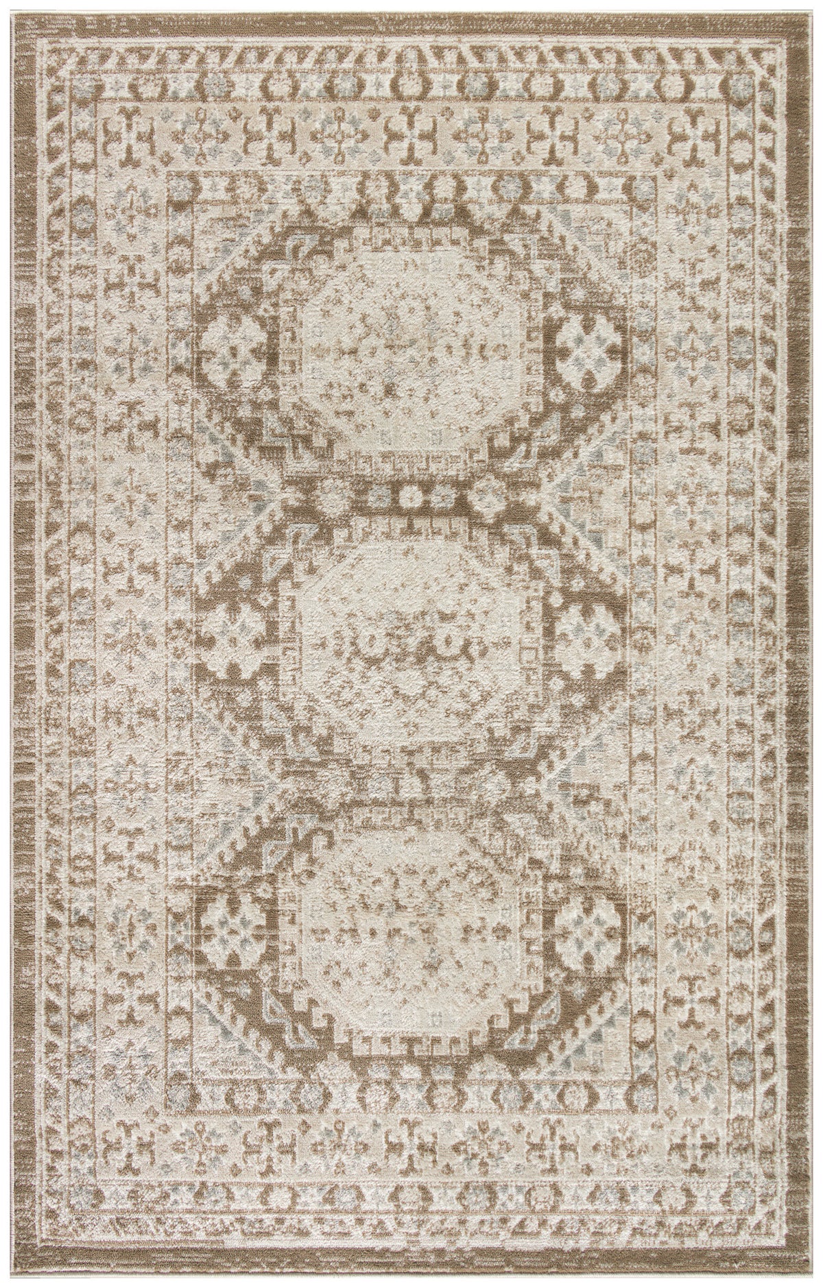 Serenity Home SRH01 Ivory Mocha Rug - Rectangle