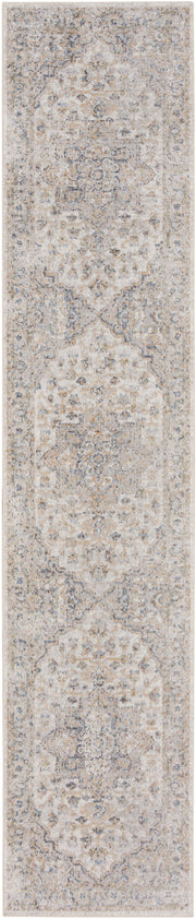 Astra Machine Washable ASW12 Silver Grey Rug - Runner
