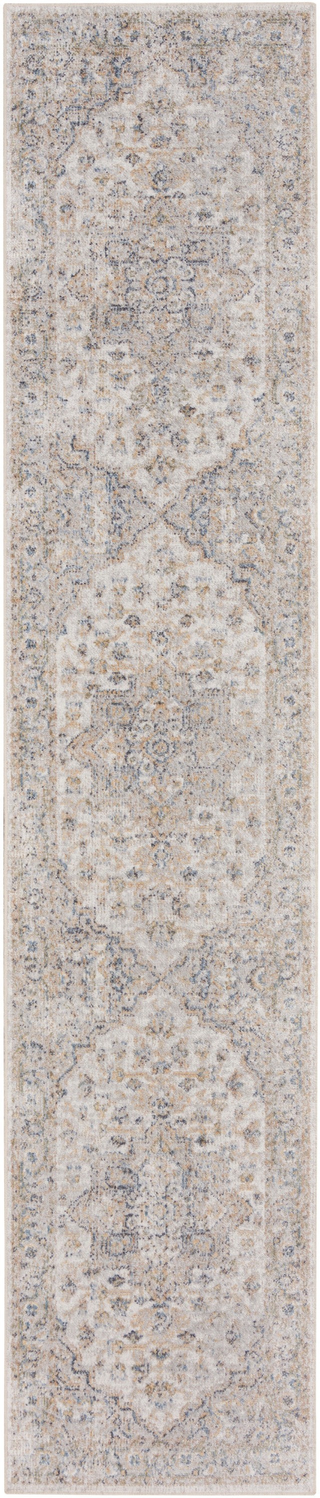 Astra Machine Washable ASW12 Silver Grey Rug - Runner