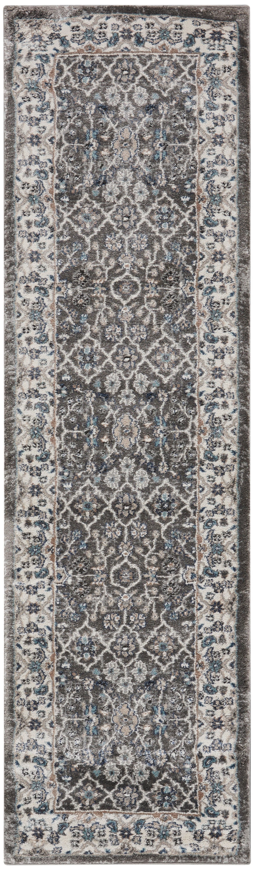 American Manor AMR01 Grey Ivory Rug - Runner