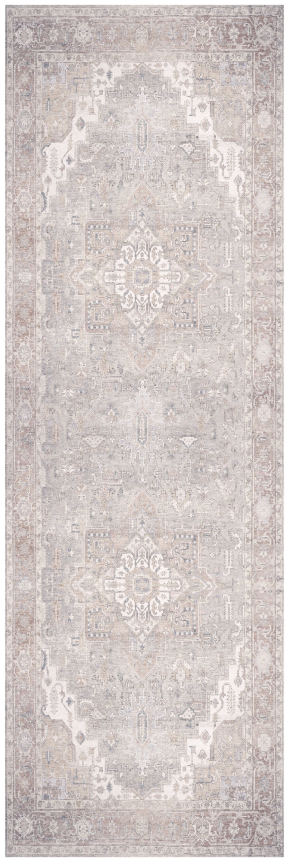 Vintage Washables VWS07 Light Blue Rug - Runner