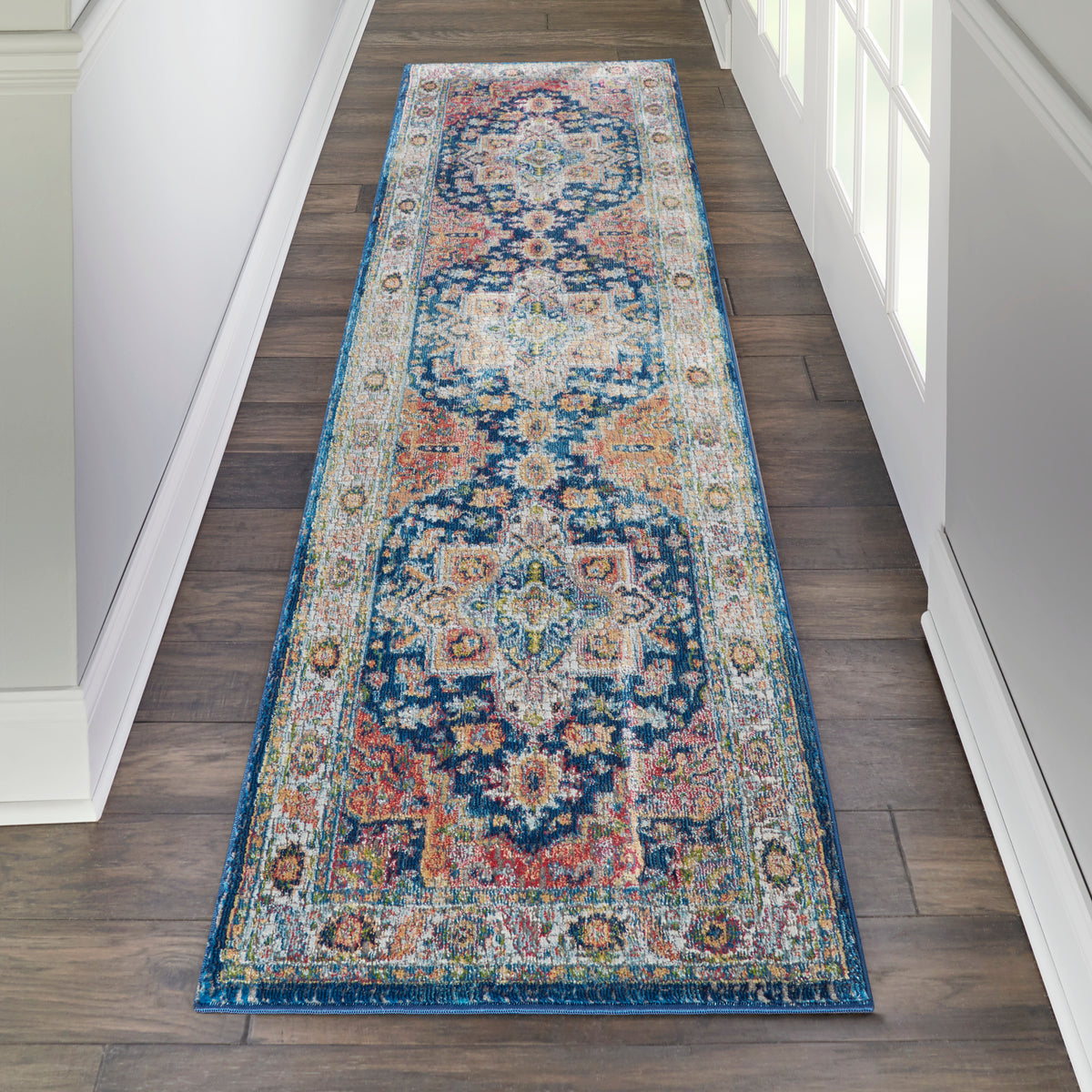 Ankara Global ANR11 Blue Multicolor Rug - room scene