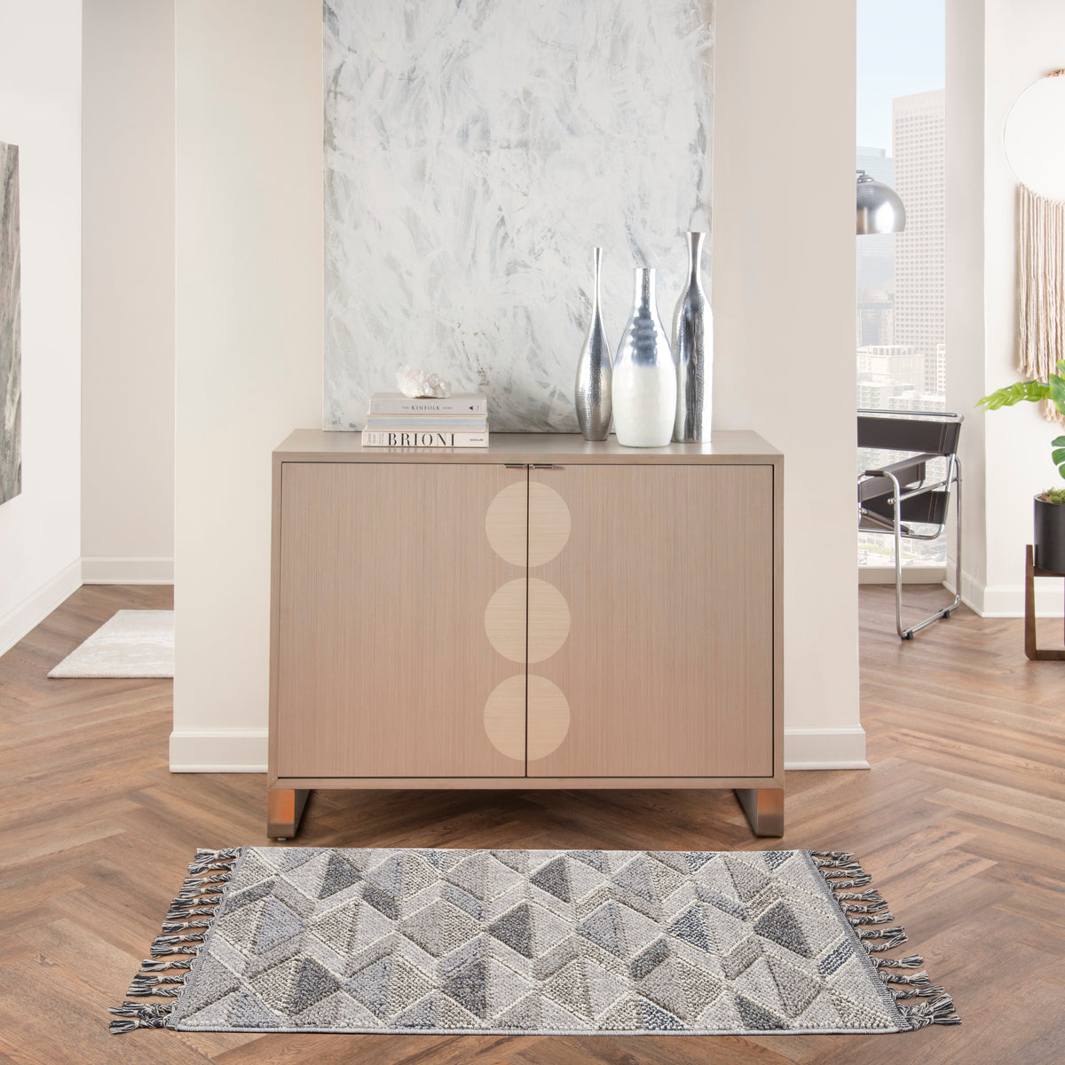 Paxton PAX01 Grey Charcoal Rug - room scene