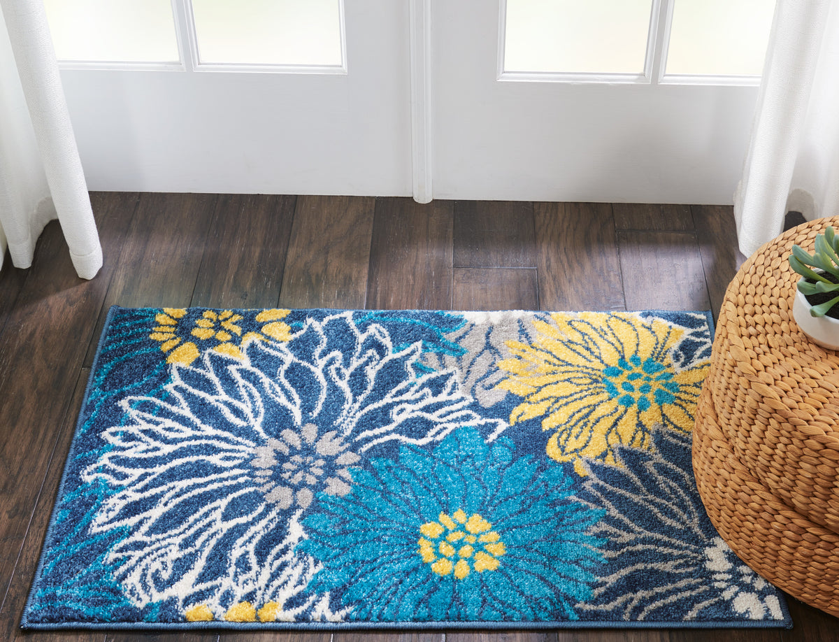 Passion PSN17 Blue Rug - room scene
