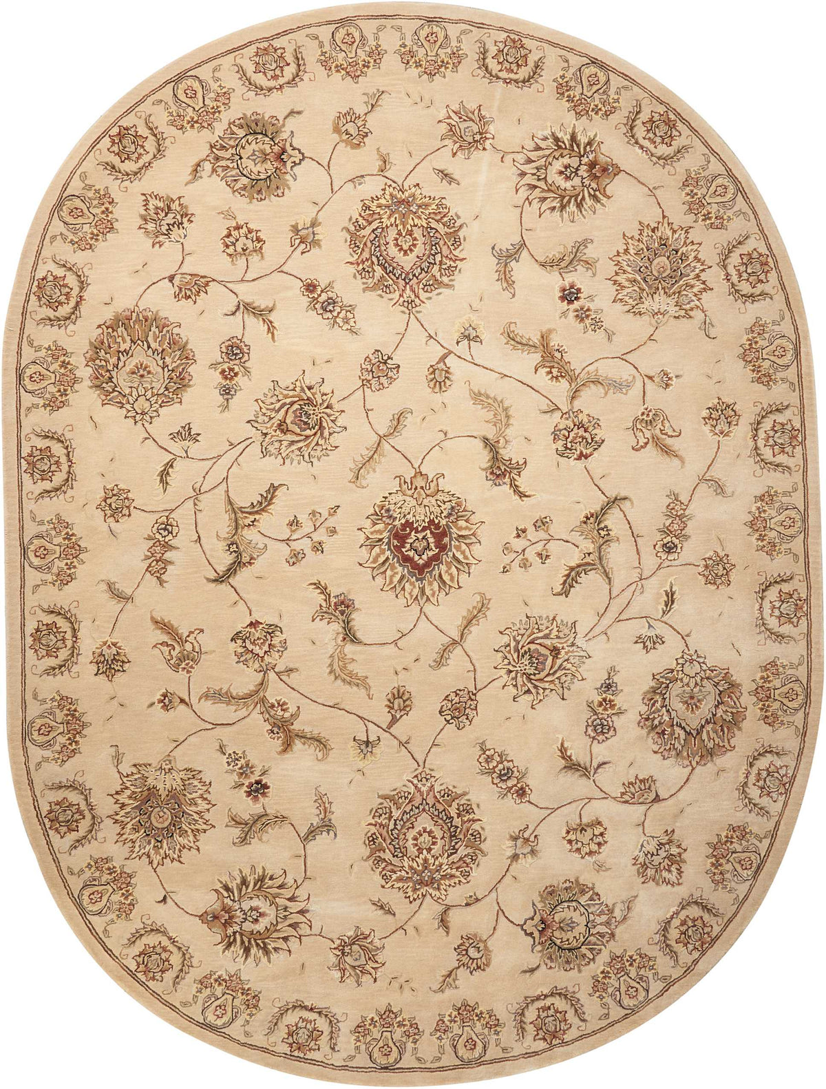 Nourison 2000 2421 Beige Rug - Oval