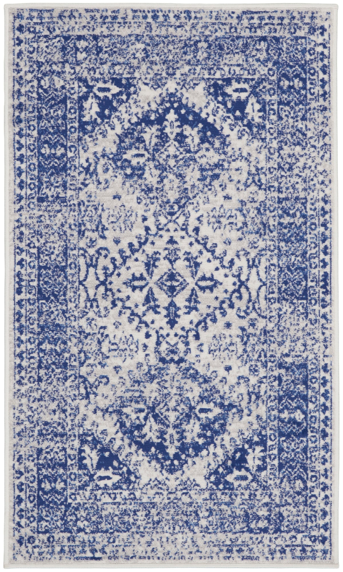 Whimsicle WHS15 Ivory Navy Rug - Rectangle