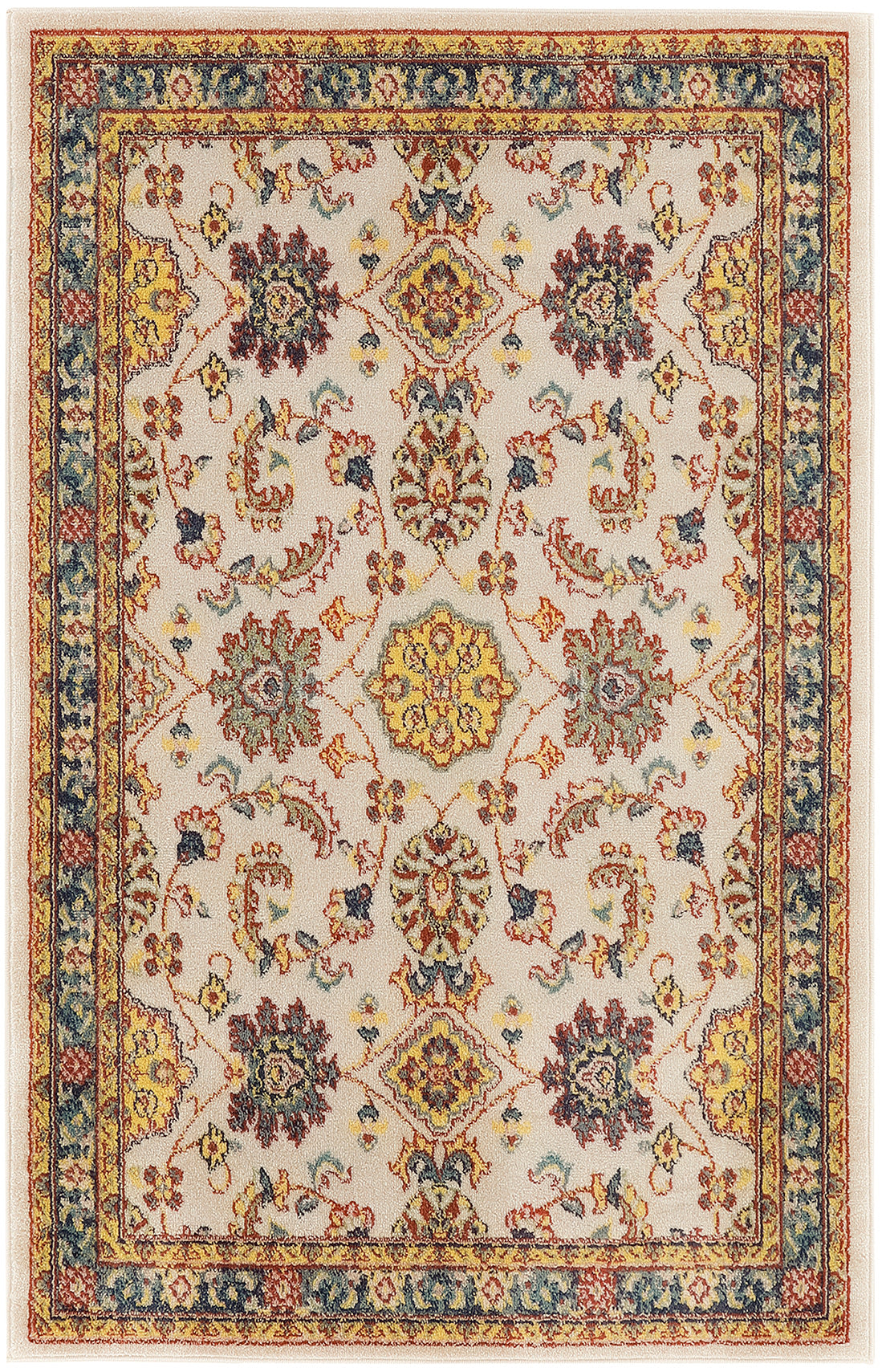 Nourison Essentials NRE05 Ivory Gold Rug - Rectangle