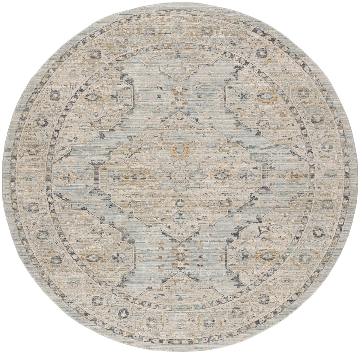 Lynx LNX07 Light Blue Rug - Round