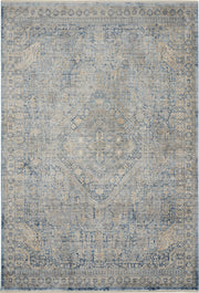 Lustrous Weave LUW02 Blue Ivory Rug - Rectangle