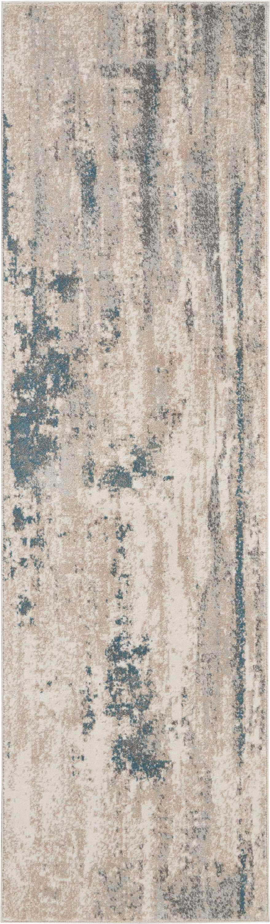 Maxell MAE17 Ivory Teal Rug - Runner