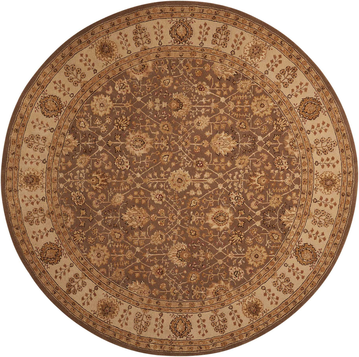 Nourison 3000 3102 Taupe Rug - Round