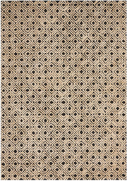 Deco Mod DEC02 Black Beige Rug - Rectangle