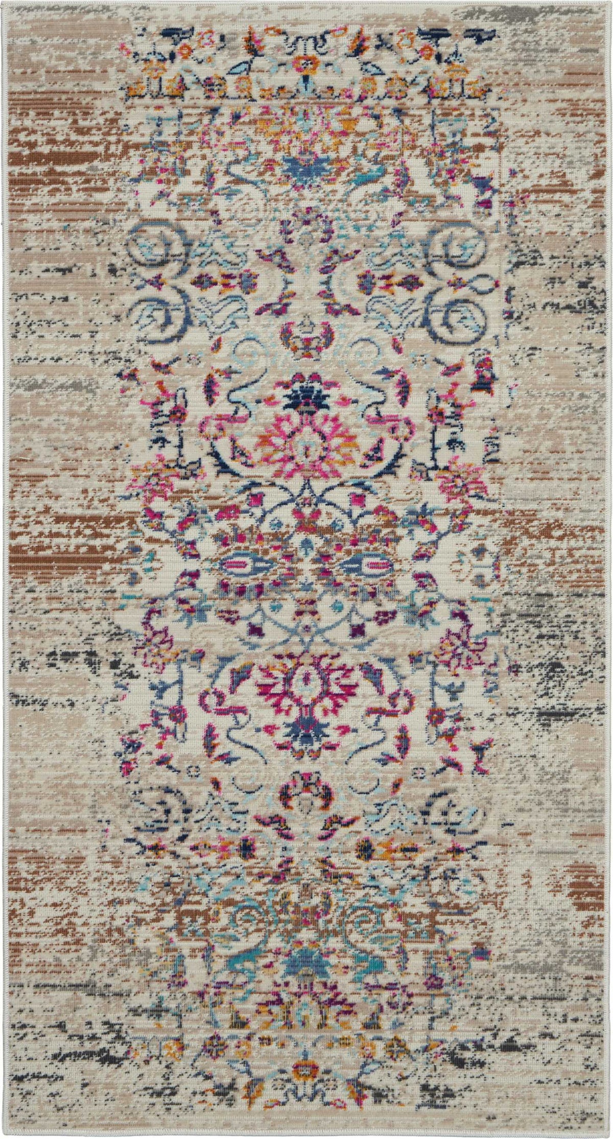 Vintage Kashan VKA02 Ivory Rug - Rectangle