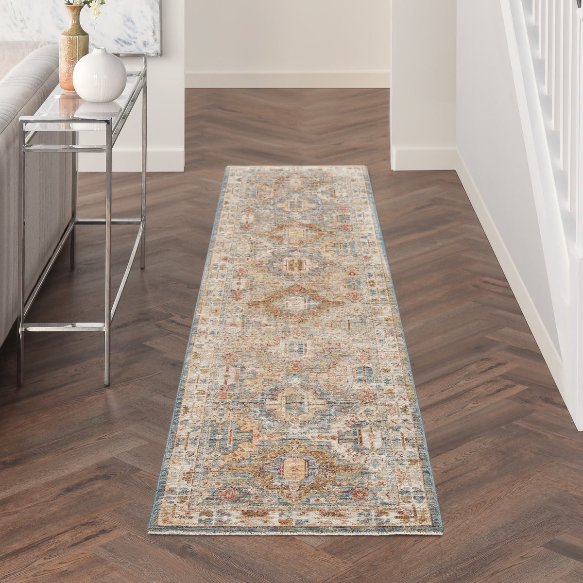 Sahar SHR01 Blue Rug - room scene