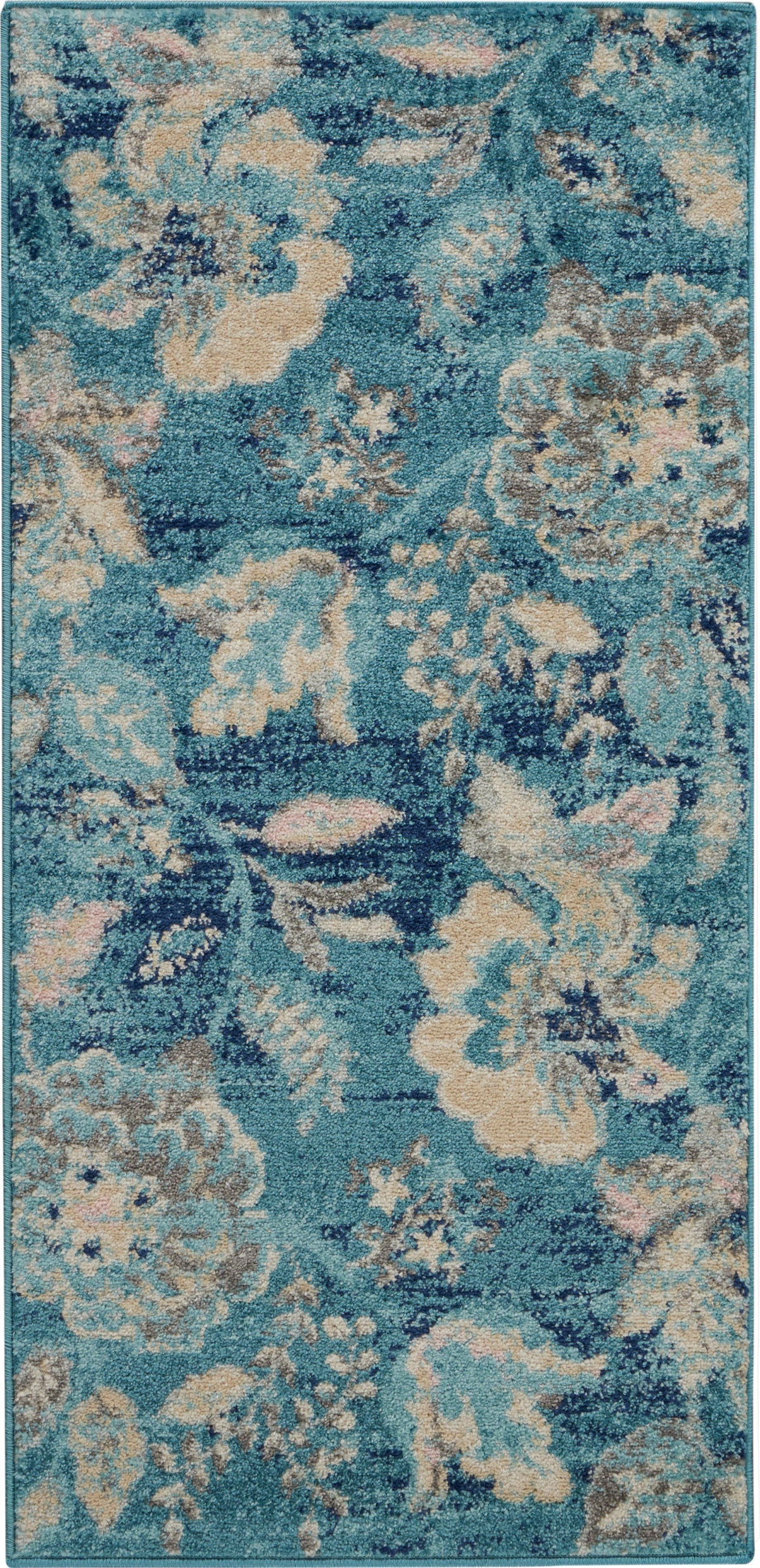 Tranquil TRA02 Turquoise Rug - Rectangle