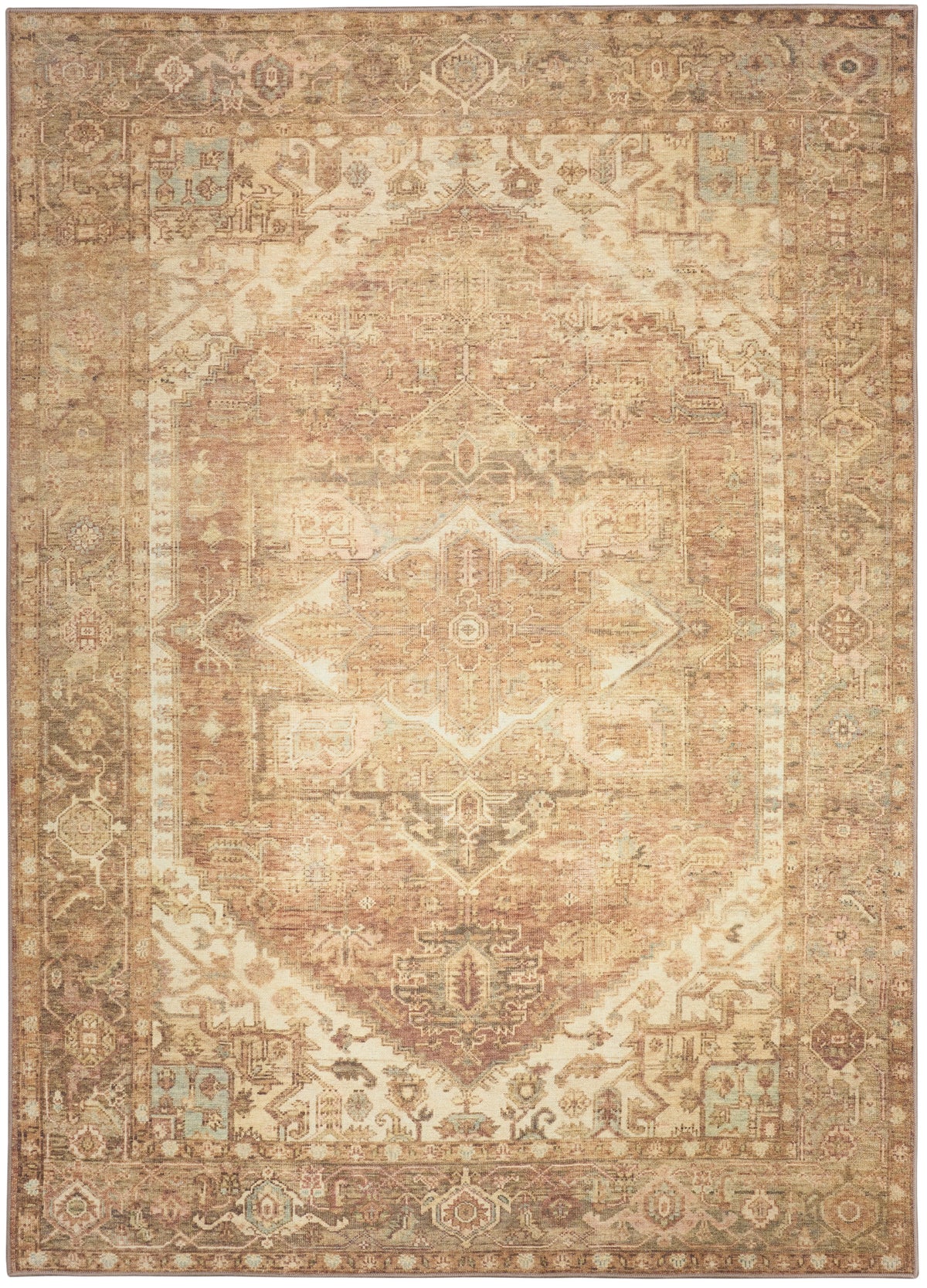 Vintage Washables VWS14 Gold Rug - Rectangle